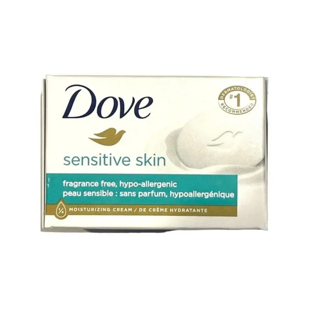 60 Dove Soap Sensitive Fragrance Free Hypo Allergenic 1oz size Trial/Travel Bars